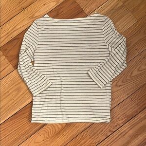 The North Face White and Gray Long Sleeve Tee